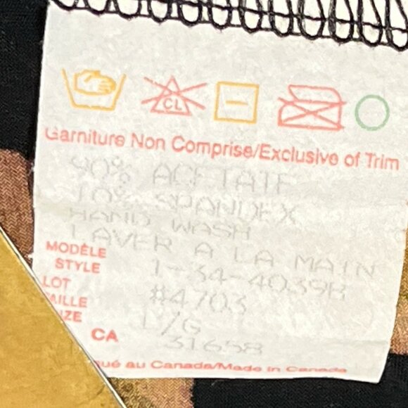 ARTEX Floral Kimono Cardigan Size Large Open Front 3/4 Sleeves Stretchy - Picture 9 of 11